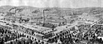A gyár látképe 1900-ban