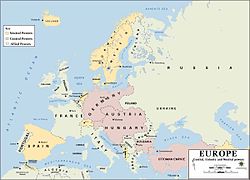 Euroopan kartta 1914