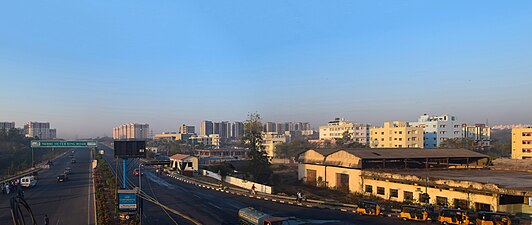 ORR entrance at the Gachibowli Junction in 2015