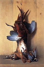 Still-life with Pheasant (1753), 97 x 64 cm., Louvre