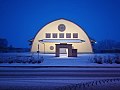 Piazza del Mercato ed Ex Ammasso del grano con neve