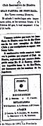 Noticia del 6 de mayo de 1892 aludiendo a un partido contra el Riotinto.