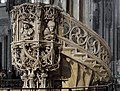 The famous pulpit of Stephansdom, Vienna.