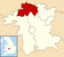 Wyre Forest shown within Worcestershire