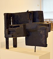 Little caves II, 1964, patinated plaster, iron