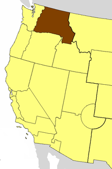Location of the Diocese of Spokane