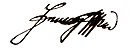 Firma di Francesco d'Asburgo-Lorena