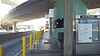 The northbound platform at Harbor Freeway station