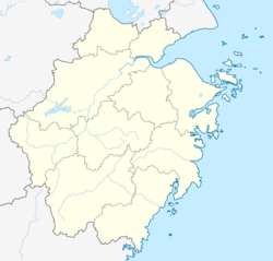Нінбо. Карта розташування: Чжецзян