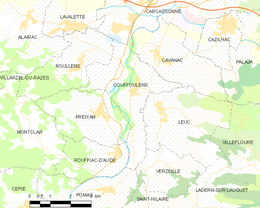 Couffoulens - Localizazion