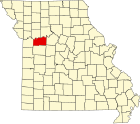 拉法葉縣在密蘇里州的位置