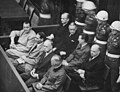 Image 12The defendants sitting in the dock during the Nuremberg Trials