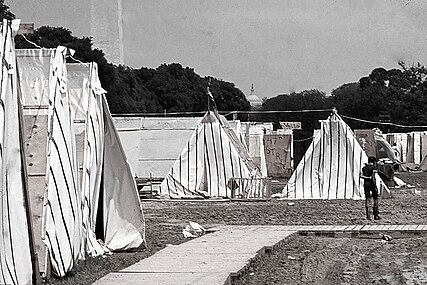 "Tent city" inda masu zanga-zangar suka kwana a Washington, DC