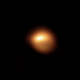 Betelgeuse na snímku pořízeném systémem SPECTRE soustavy Very Large Telescope na Cerro Paranal v Chile v prosinci 2019