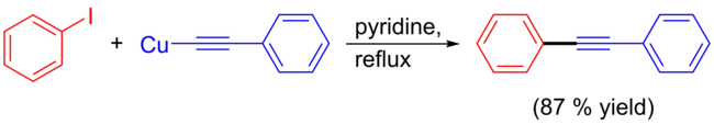 Application of Castro–Stephens coupling with phenyliodide.