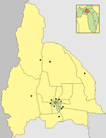 サン・フアン州内のサン・フアンの位置の位置図
