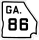 State Route 86 marker