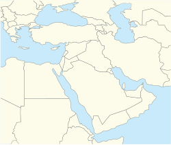 Map showing the location of Byblos within Lebanon