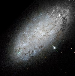 NGC 2976 בתמונה של טלסקופ החלל האבל