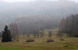 Oblast přírodní památky na podzim 2011