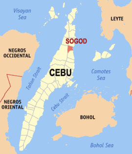 Sogod na Cebu Coordenadas : 10°45'N, 124°0'E