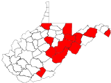 County distribution map.