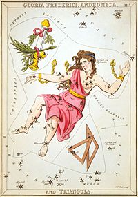 La figure d’Andromède dans l'Urania's Mirror, 1824