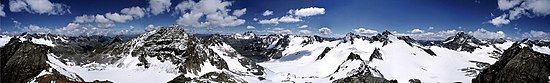 Silvretta panorama from the Ochsenkopf