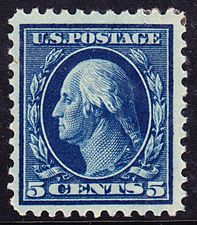 Washington-Franklin Issue of 1917, 5c