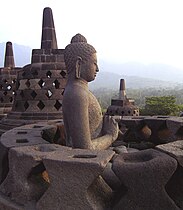 Bouddha du temple de Borobudur.