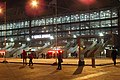 Die ZSKA-Arena im Abendlicht im November 2018