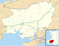 Cwmhiraeth is located in Carmarthenshire