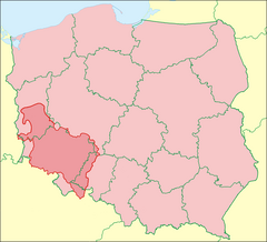 Mapa Dolnego Śląska