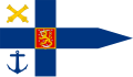 Suomen rannikkopuolustuksen päällikön lippu 1920–1971.