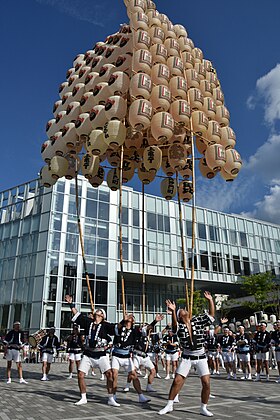 昼竿燈（竿燈妙技会）（エリアなかいち） 秋田市オープンデータより