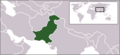 Localização do Paquistão