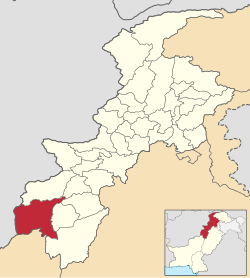 Map of South Waziristan District