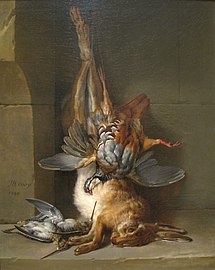 Still-life with Hare, Partridge and Snipe (ca. 1755), 82.2 x 66 cm., Worcester Art Museum