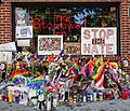 Image 88Memorial to the victims of the Orlando nightclub shooting, taken at the Stonewall Inn just after it was designated part of a National Monument