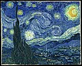 18. Vincent van Gogh (1889): Csillagos éj (olaj, vászon, 73 cm × 92 cm — New York, Modern Művészetek Múzeuma (javítás)/(csere)