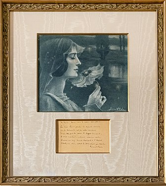 La Femme aux pavots (1899), avec un poème autographe de Charles Baudelaire, Rabastens, musée du Pays rabastinois.