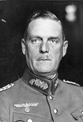 Photographie en noir et blanc de Wilhelm Keitel en uniforme, en 1934.