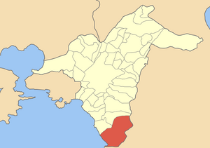 Localização de Glyfada na Atenas Meridional