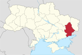 Kaart van Oblast Donetsk
