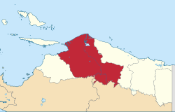 Location in Papua Province