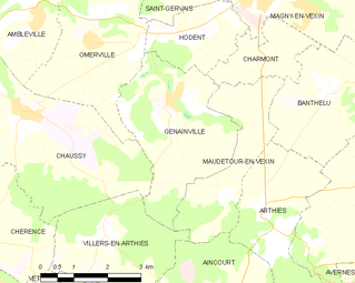 Carte de la commune.