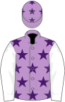 Mauve, Purple stars, White sleeves