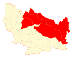 Location in the Ñuble Region