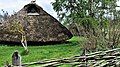 Rekonstrueret hus kaldet "Høvdingehuset" i landsbyen.