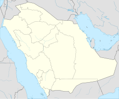 قاعد الملك فهد الجوية على خريطة المملكة العربية السعودية